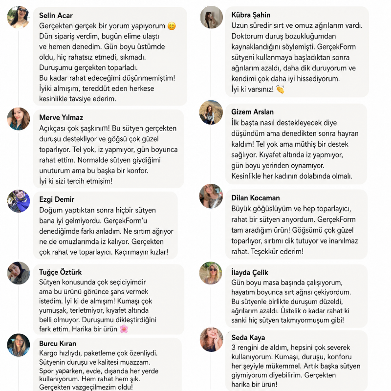Duruş Destekleyici Sütyen